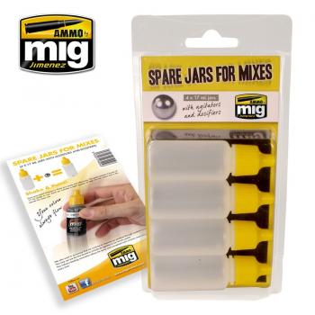 AMMO by Mig AMIG8004 Spare Jars for Mixes
