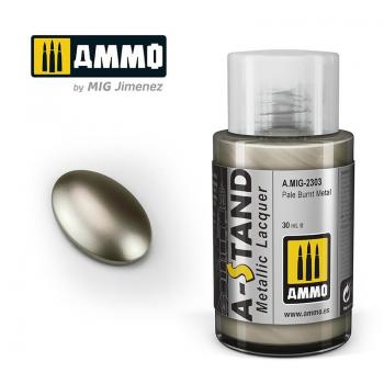 AMMO by Mig Jimenez AMIG2303 A-STAND Pale Burnt Metal