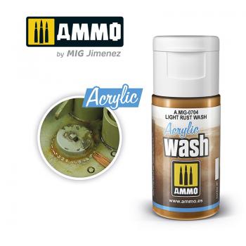 AMMO by Mig AMIG0704 Acrylic Wash - Light Rust