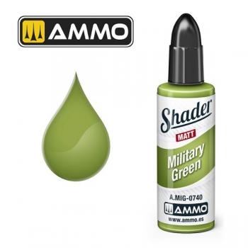 AMMO by Mig Jimenez AMIG0740 MATT SHADER - Military Green
