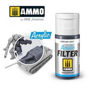 AMMO by Mig AMIG0801 Acrylic Filter Basalt