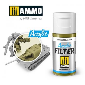 AMMO by Mig AMIG0814 Acrylic Filter Olive Drab