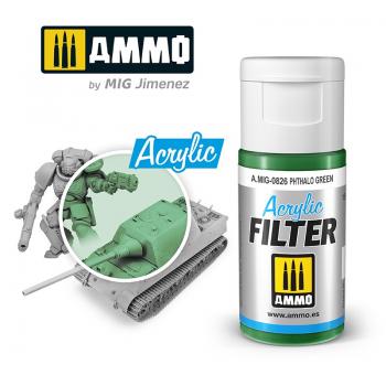AMMO by Mig AMIG0826 Acrylic Filter Phthalo Green