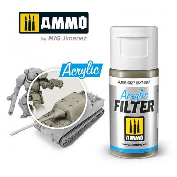 AMMO by Mig Jimenez AMIG0827 Acrylic Filter Light Gray