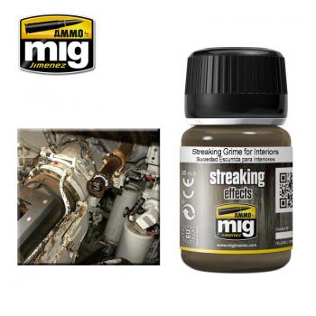 AMMO by Mig AMIG1200 Streaking Grime For Interiors