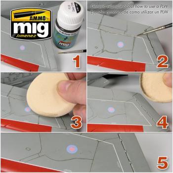 AMMO by Mig AMIG1600 Panel Line Wash Light Grey