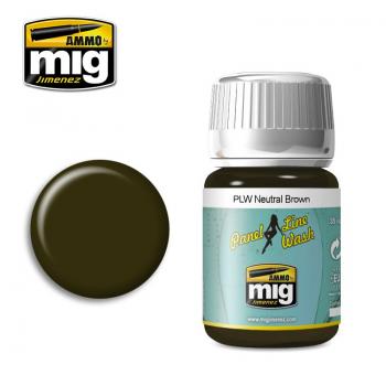 AMMO by Mig AMIG1614 Panel Line Wash Neutral Brown