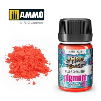 AMMO by Mig AMIG3035 Fluor Coral Red Pigment