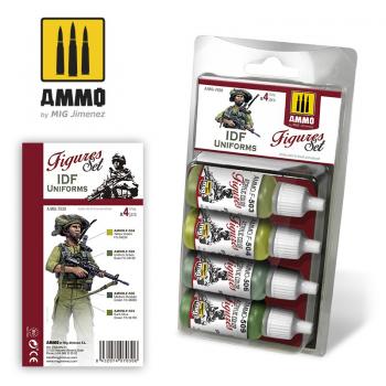 AMMO by Mig Jimenez AMIG7030 IDF Uniforms Set