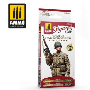 AMMO by Mig Jimenez AMIG7039 WW2 US Paratroopers Colours