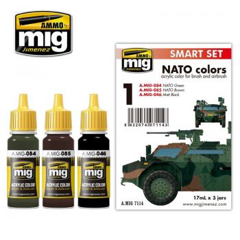 AMMO by Mig Jimenez AMIG7114 NATO Colour Set
