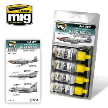 AMMO by Mig Jimenez AMIG7216 Bare Metal Aircraft Colors