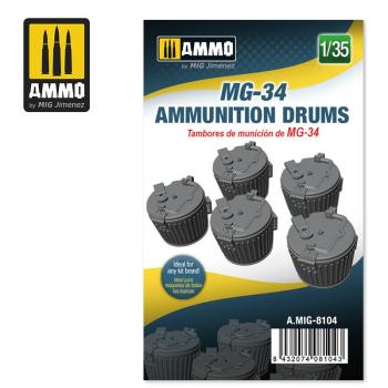 AMMO by Mig AMIG8104 Ammunition Drums MG-34