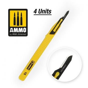 AMMO by Mig AMIG8689 Mini Blade Curved x 4