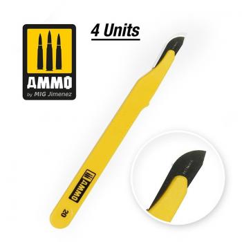 AMMO by Mig Jimenez AMIG8695 Standard Blade Curved Large x 4