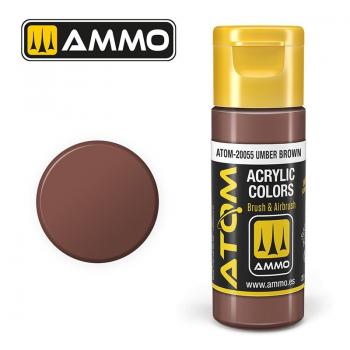 AMMO by Mig Jimenez ATOM-20055 ATOM - Umber Brown