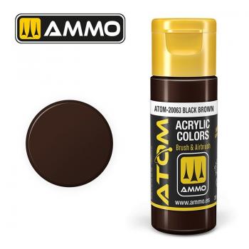 AMMO by Mig Jimenez ATOM-20063 ATOM - Black Brown