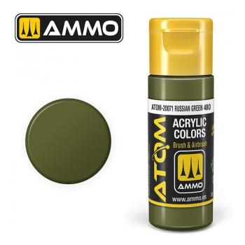 AMMO by Mig Jimenez ATOM-20071 ATOM - Russian Green 4BO