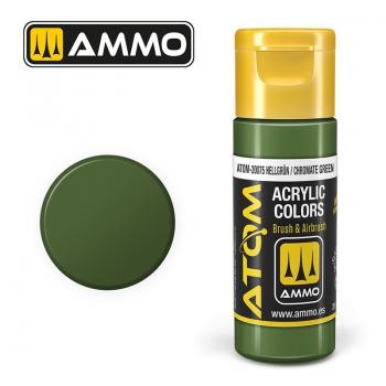 AMMO by Mig Jimenez ATOM-20075 ATOM - Hellgrun - Chromate Green