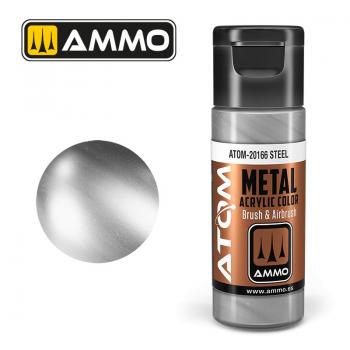 AMMO by Mig ATOM-20166 ATOM Metal - Steel