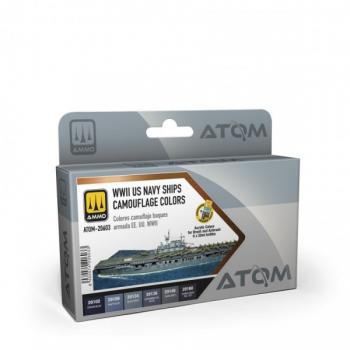AMMO by Mig Jimenez ATOM-20603 ATOM - WWII US Navy Ships Camouflage Set