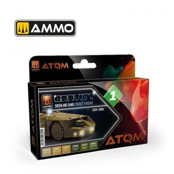 AMMO by Mig Jimenez ATOM-20804 ATOM Gravity - Green and Sand