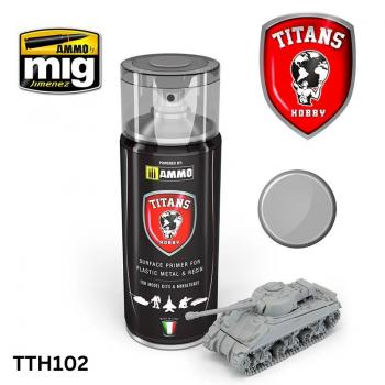 AMMO by Mig Jimenez TTH102 TITANS - Light Grey Primer Spray