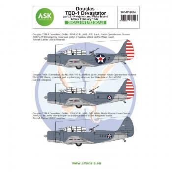ASK Art Scale Kit D32084 Douglas TBD-1 Devastator - Part 2
