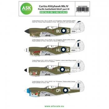 ASK Art Scale Kit D48008 Curtiss Kittyhawk Mk.I - RAAF 3