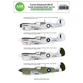 ASK Art Scale Kit D48009 Curtiss Kittyhawk Mk.I - RAAF 4