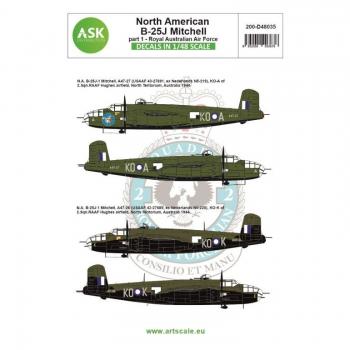 ASK Art Scale Kit D48035 B-25J Mitchell - RAAF 1