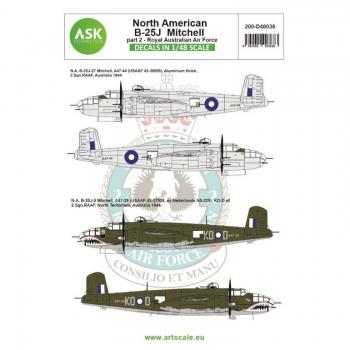 ASK Art Scale Kit D48036 B-25J Mitchell - RAAF 2