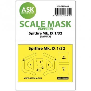 ASK Art Scale Kit M32046 Spitfire Mk.IX Masks - Tamiya