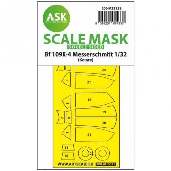 ASK Art Scale Kit M32128 Bf 109K-4 Masks - Kotare