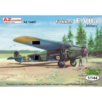 AZ Model AZ14407 Fokker F-VIIa Military