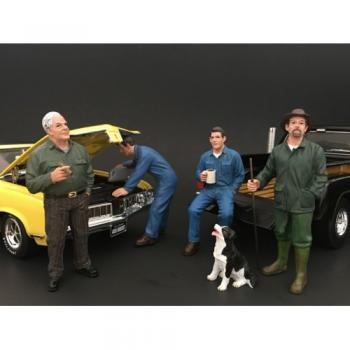 American Diorama AD-77450 Mechanic - Johnny Drinking Coffee