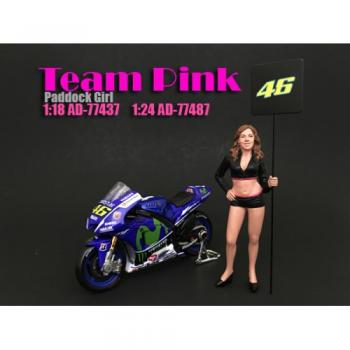 American Diorama AD-77487 Team Pink - Paddock Girl