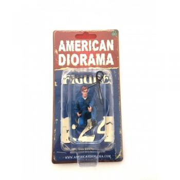 American Diorama AD-77496 Mechanic - Tony Inflating Tire