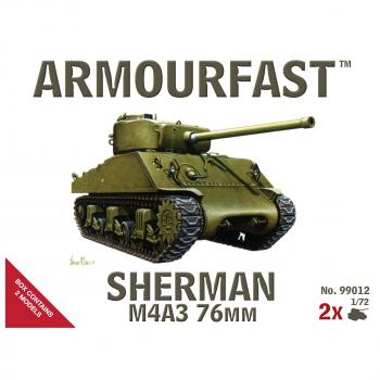 Armourfast 99012 Sherman M4A3 76mm x 2