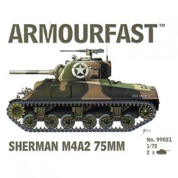 Armourfast 99021 Sherman M4A2 75mm x 2