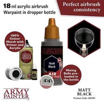 Army Painter AW1101 Warpaints Air - Matt Black