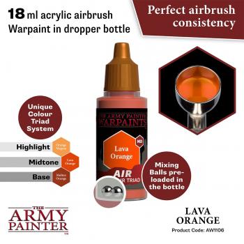 Army Painter AW1106 Warpaints Air - Lava Orange