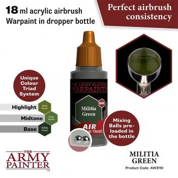 Army Painter AW3110 Warpaints Air - Militia Green