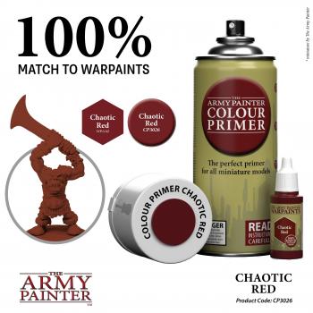 Army Painter CP3026 Colour Primer - Chaotic Red