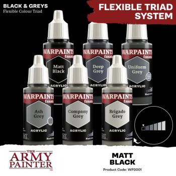 Army Painter WP3001 Warpaints Fanatic - Matt Black