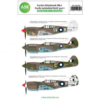 ASK Art Scale Kit D48006 Curtiss Kittyhawk Mk.I - RAAF 1