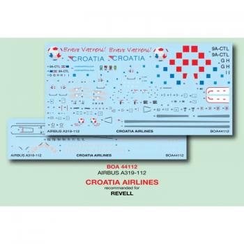 BOA Decals BOA44112 Airbus A319-112 - Croatia Airlines