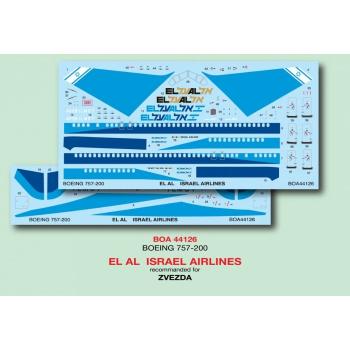 BOA Decals BOA44126 Boeing 757-200 - El Al Airlines