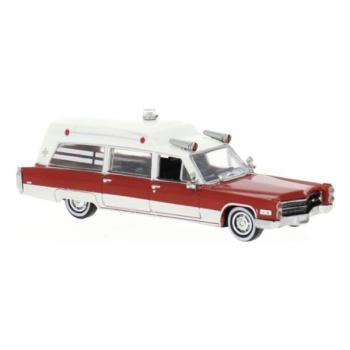 Brekina 19776 Cadillac Miller Meteor Ambulance 1966