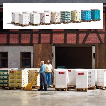 Busch 1812 Pallets with Boxes